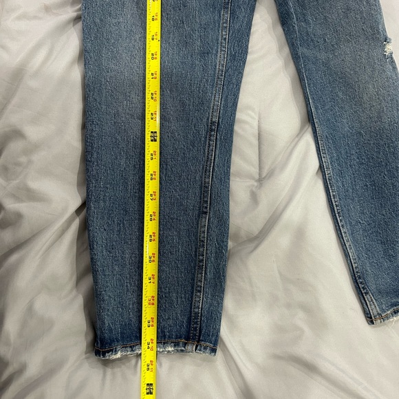 ABERCROMBIE & FITCH • The Mom High Rise Jean • Blue • sz 28/ 6s •’ - Picture 6 of 8